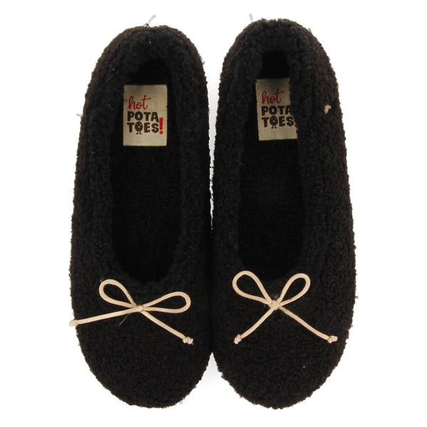 PANTUFAS DE ESTAR EM CASA PRETAS TIPO SABRINA DE PELO QUENTINHO SOLROD  
