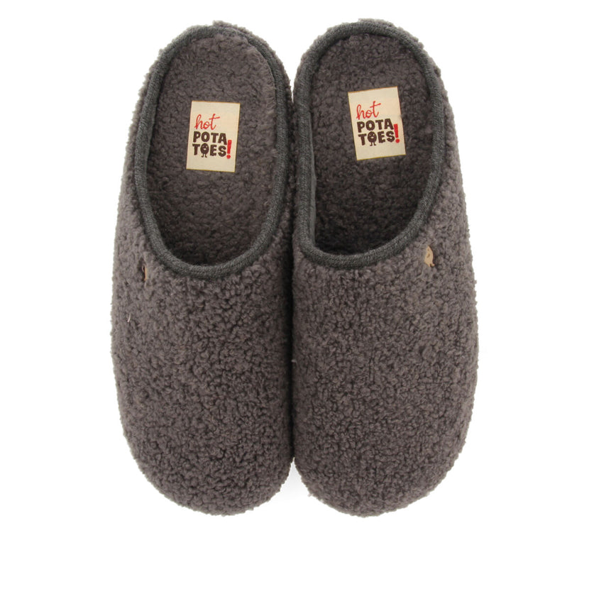 PANTUFAS DE ESTAR EM CASA BEGES DE PELO QUENTINHO RECICLADO NORDFYN 
