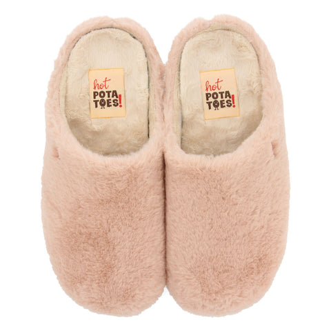 RECYCLED FLEECE HOUSE SLIPPERS 