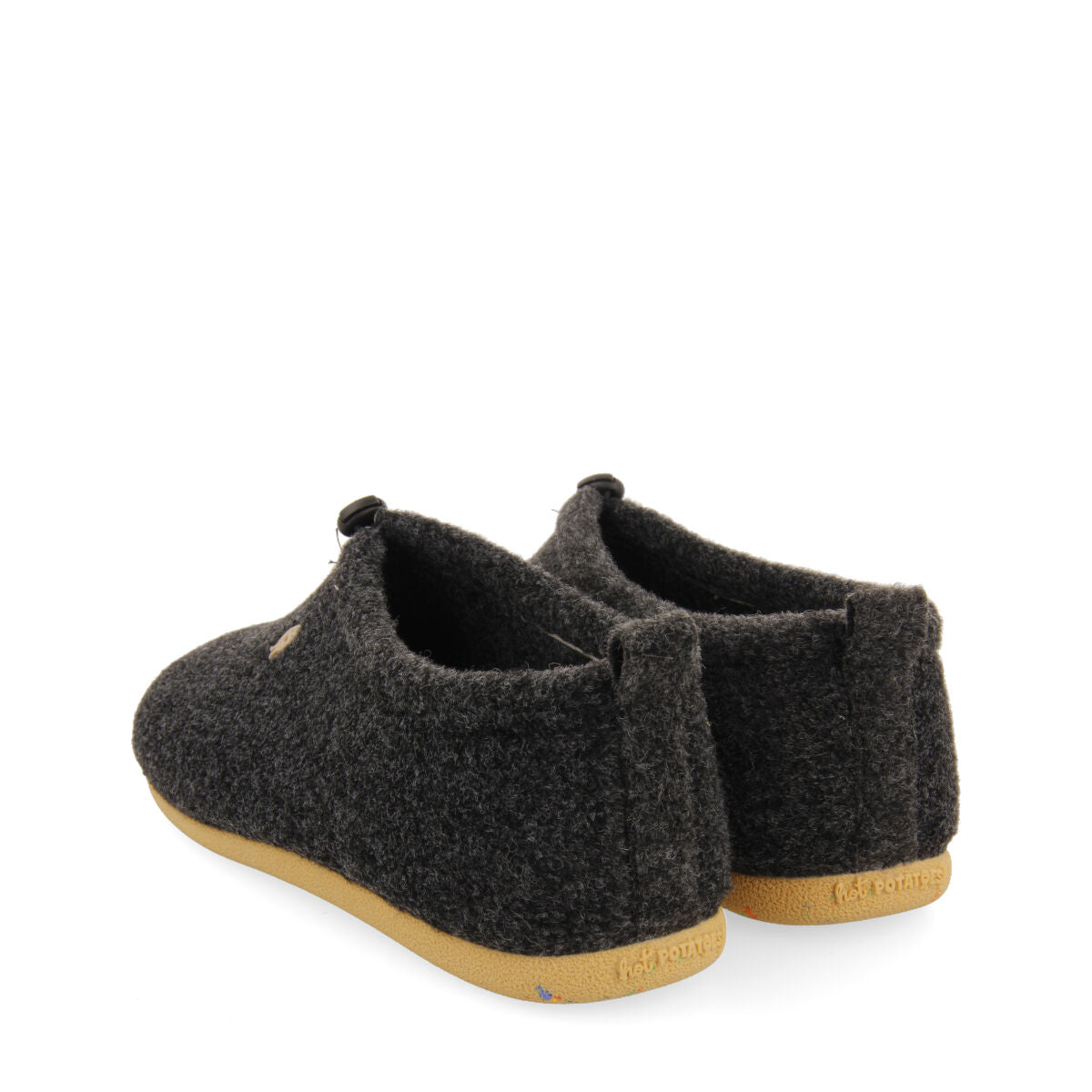 Pantofola da casa tipo ciabatta grigio scuro con chiusura regolabile Walding