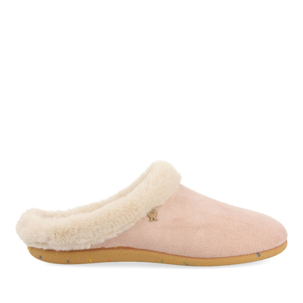 PANTUFAS DE ESTAR EM CASA ROSA COM DETALHES DE PELO TRUMAU