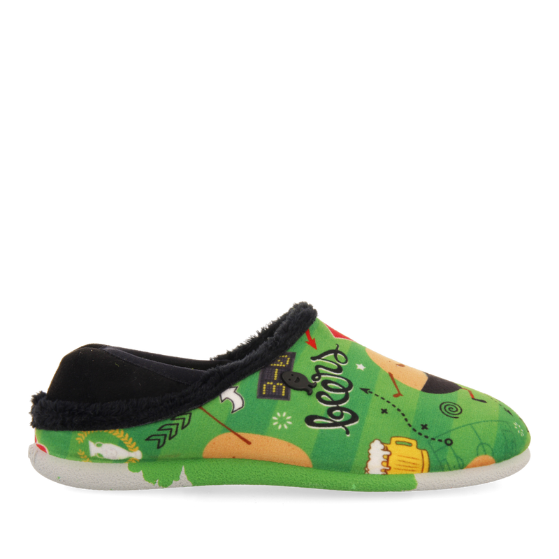 Zapatillas de estar por casa infantiles con estampado de patatillas zeillern 