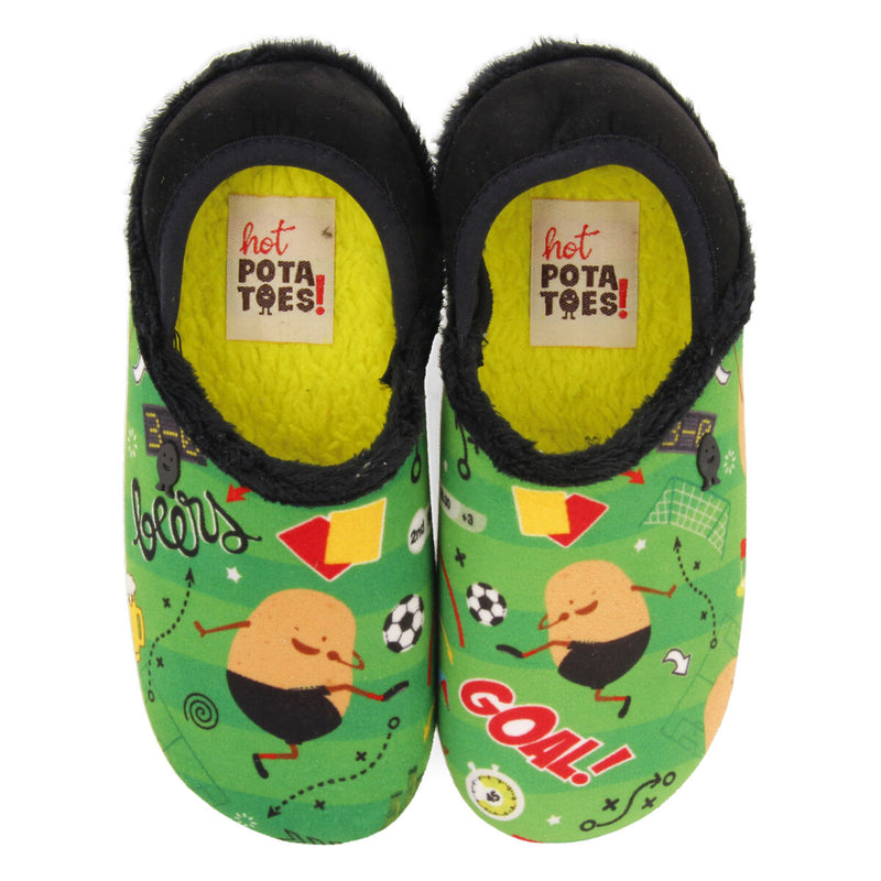 Zapatillas de estar por casa infantiles con estampado de patatillas zeillern 