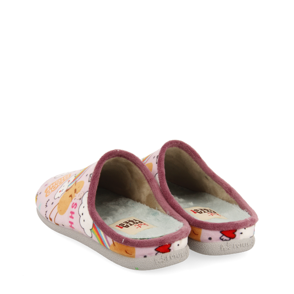 Zapatillas de estar por casa malva con estampado hunboldt 