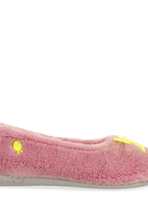 PANTUFAS DE ESTAR EM CASA INFANTIS TIPO SABRINA DE PELO ROSA BUSHNELL 