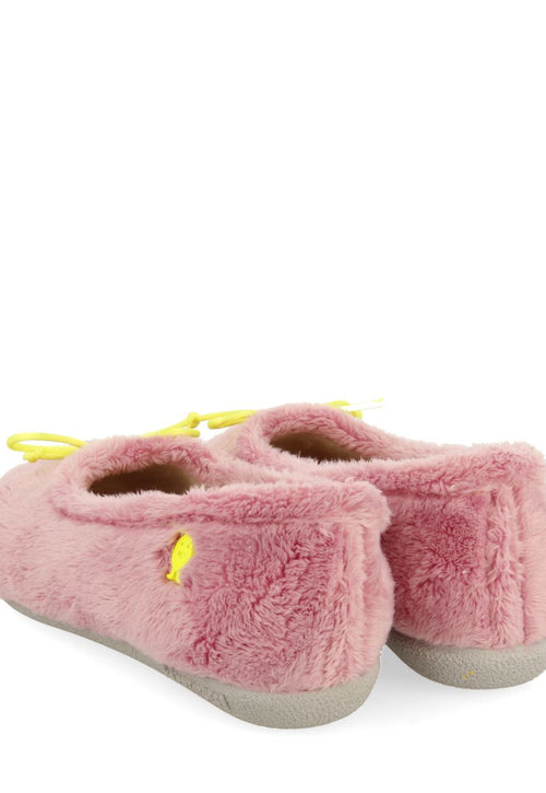 PANTUFAS DE ESTAR EM CASA INFANTIS TIPO SABRINA DE PELO ROSA BUSHNELL 