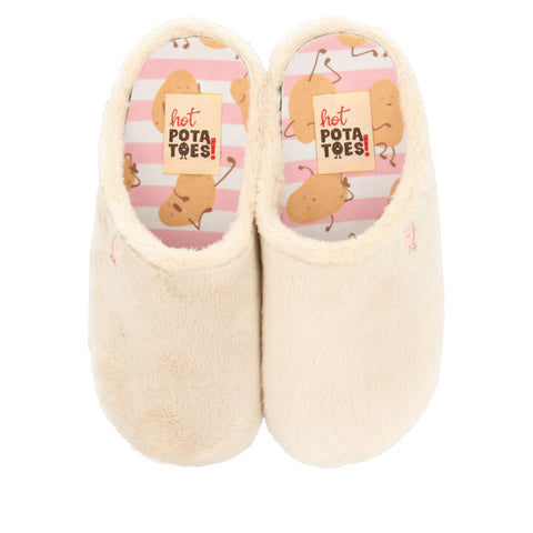 ZAPATILLAS DE ESTAR POR CASA INFANTILES DE PELO BEIGE CAVOUR