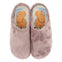 Zapatillas de estar por casa de pelo malva con planta estampada dornoch 