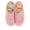 Zapatillas de estar por casa de pelo rosa con planta estampada dornoch 