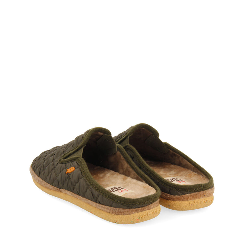 PANTUFAS DE ESTAR EM CASA ACOLCHOADAS DE COR CAQUI HEDENSTED