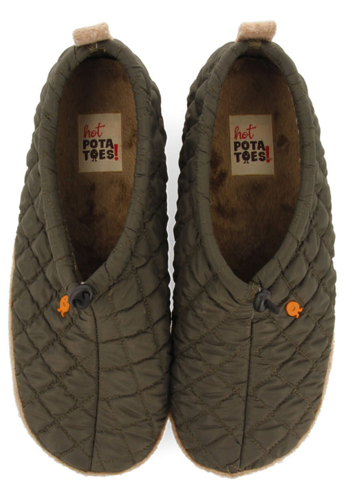 LUNDENES PADDED CLOG-STYLE HOUSE SLIPPERS