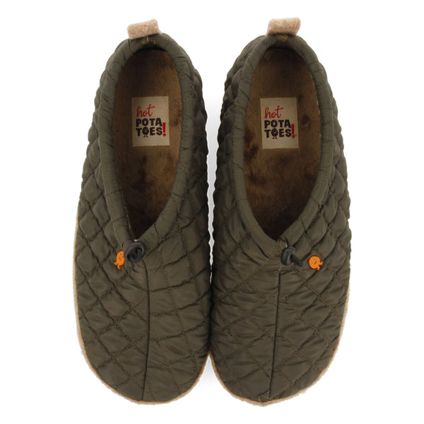 LUNDENES PADDED CLOG-STYLE HOUSE SLIPPERS
