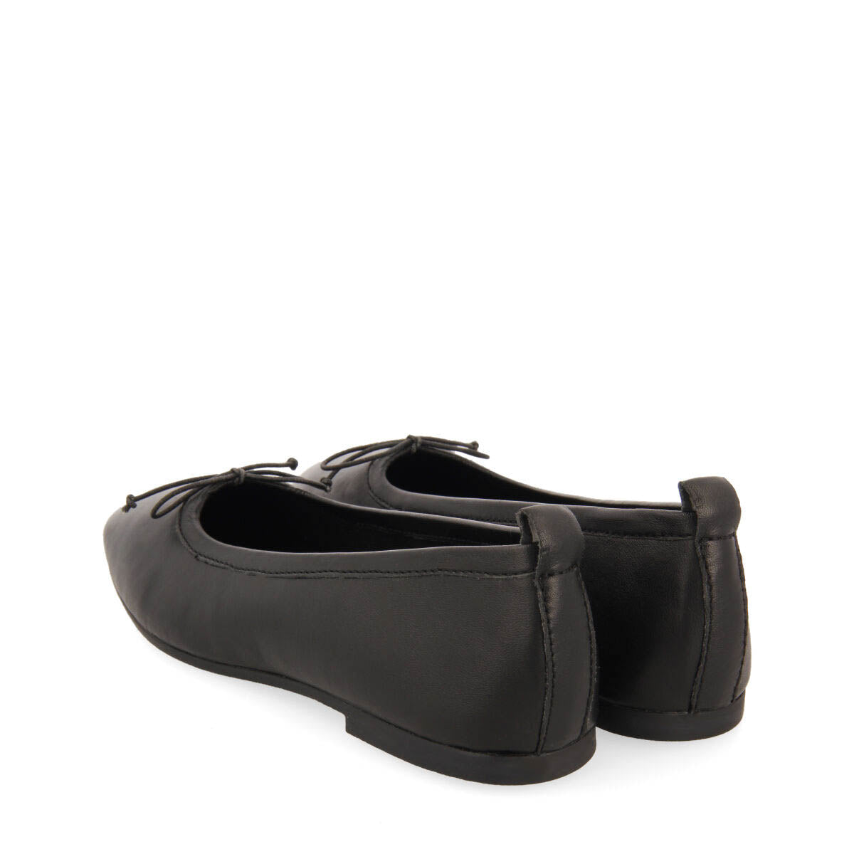 Bailarinas negras de piel para mujer pierbach 