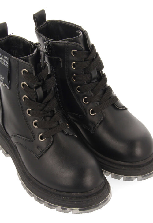Hamill children's black lace-up ankle boots