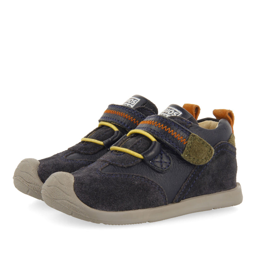 Lejre my first gioseppo babies' navy blue leather ankle boots