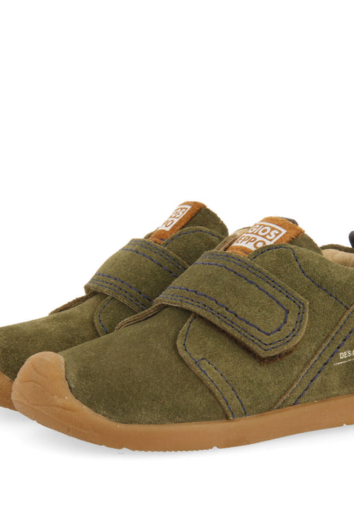 Radal my first gioseppo babies' khaki split-suede ankle boots