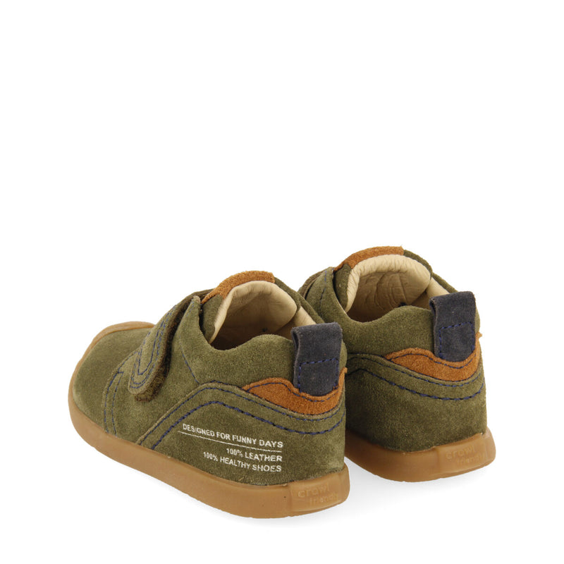 Radal my first gioseppo babies' khaki split-suede ankle boots