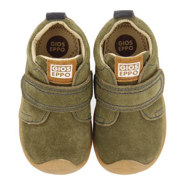 Radal my first gioseppo babies' khaki split-suede ankle boots