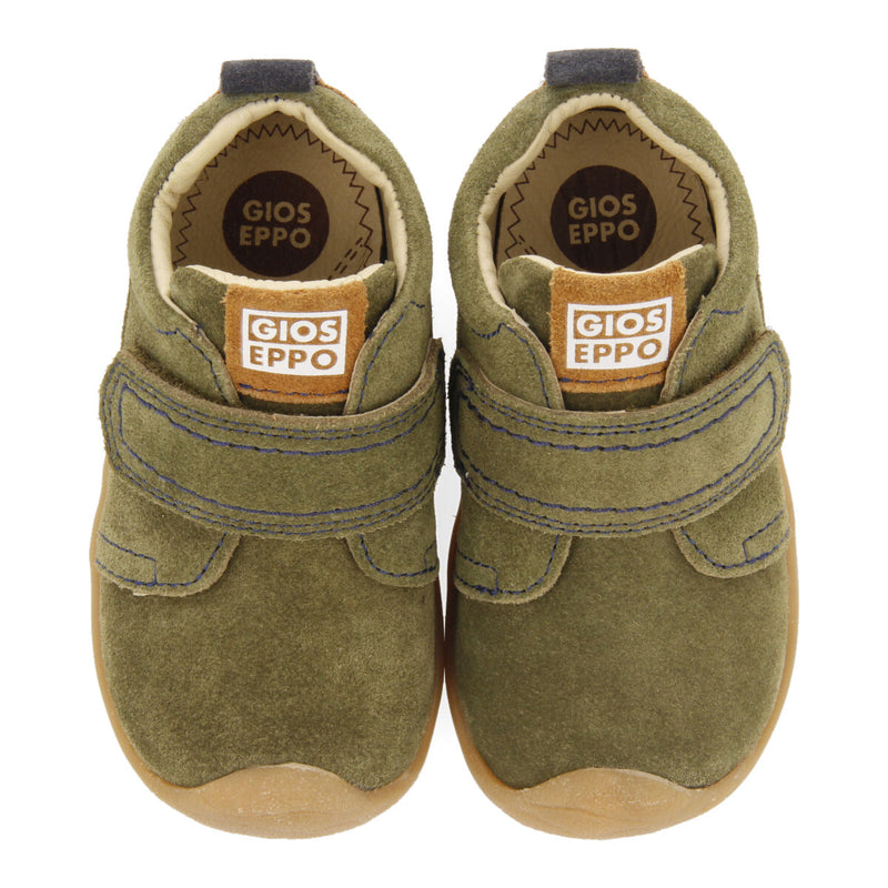 Radal my first gioseppo babies' khaki split-suede ankle boots