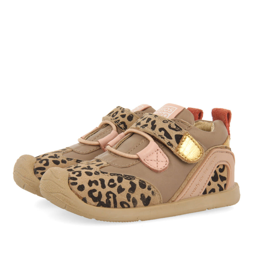 Greve my first gioseppo babies' leopard-print leather ankle boots