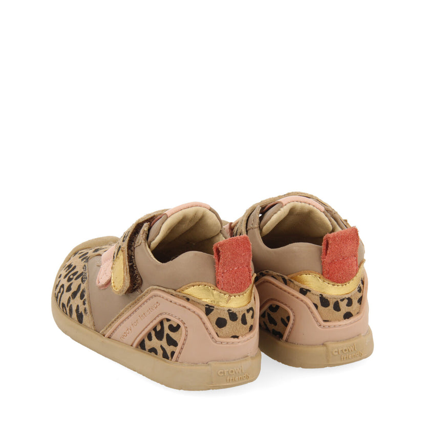 Greve my first gioseppo babies' leopard-print leather ankle boots