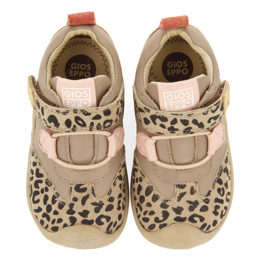 Greve my first gioseppo babies' leopard-print leather ankle boots