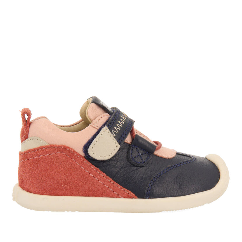 Kadoka my first gioseppo babies' navy blue leather ankle boots
