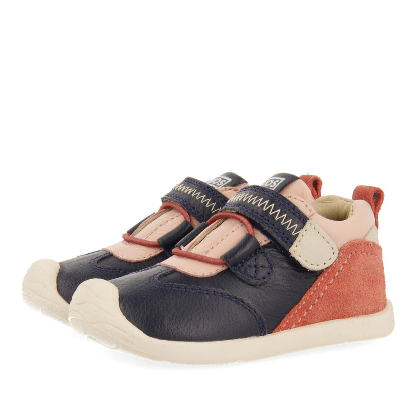 Kadoka my first gioseppo babies' navy blue leather ankle boots