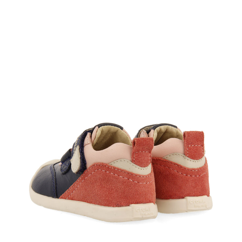 Kadoka my first gioseppo babies' navy blue leather ankle boots