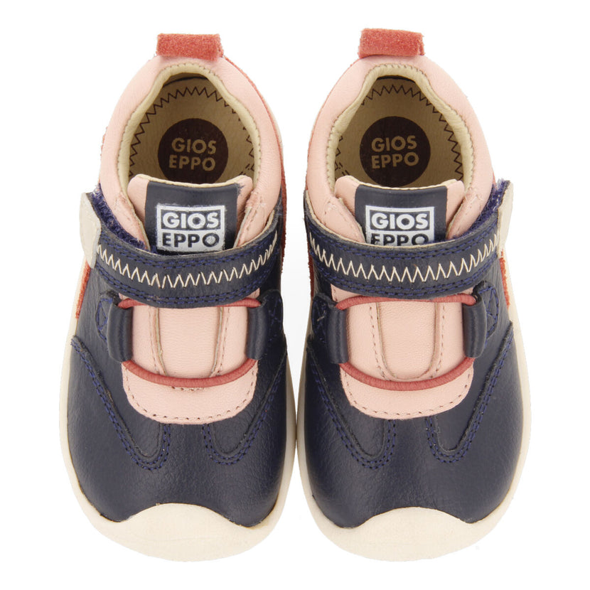 Kadoka my first gioseppo babies' navy blue leather ankle boots