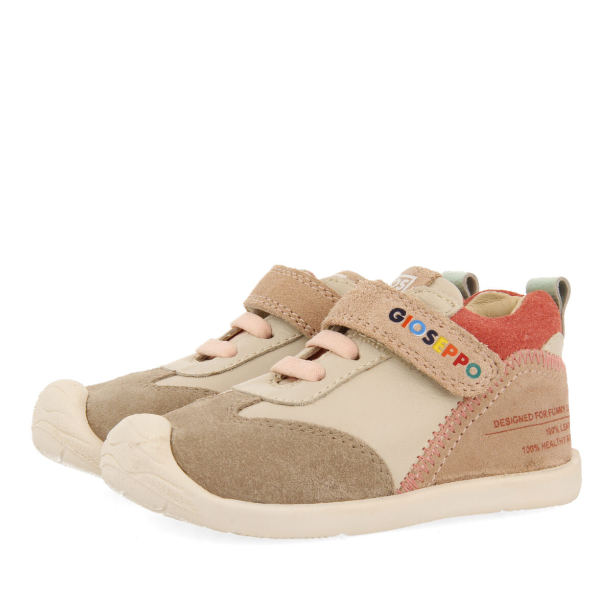 Botín multicolor de piel para bebé de la línea my first gioseppo talvik