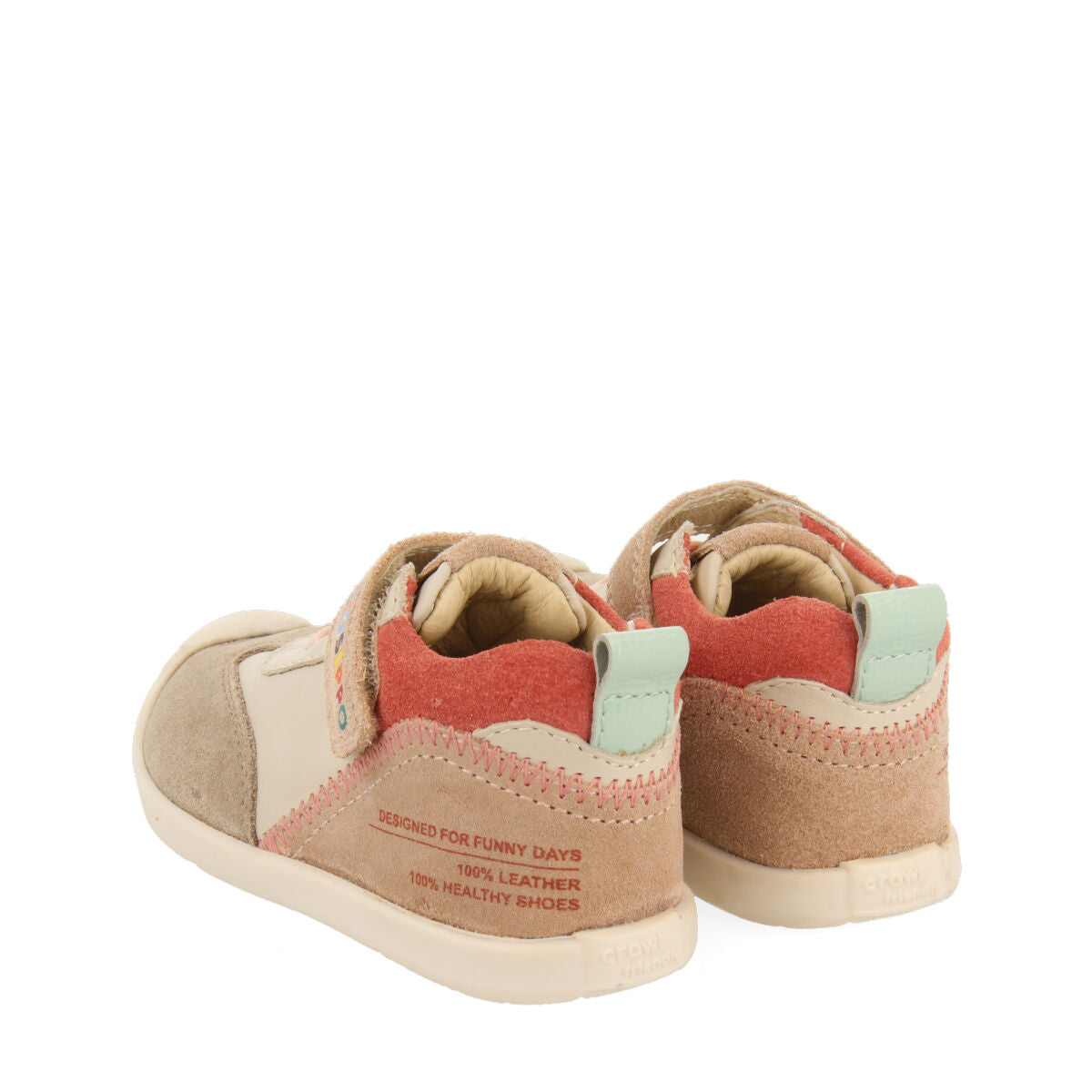 Botín multicolor de piel para bebé de la línea my first gioseppo talvik