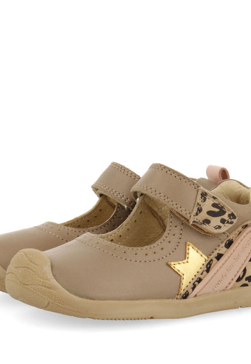 SAPATO TIPO SABRINA DE PELE MULTICOLORIDA PARA BEBÉ DA LINHA MY FIRST GIOSEPPO FIESNES