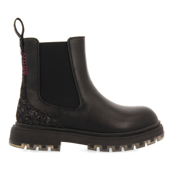 Bottines noires de type chelsea avec ornements fille et garçon pians 