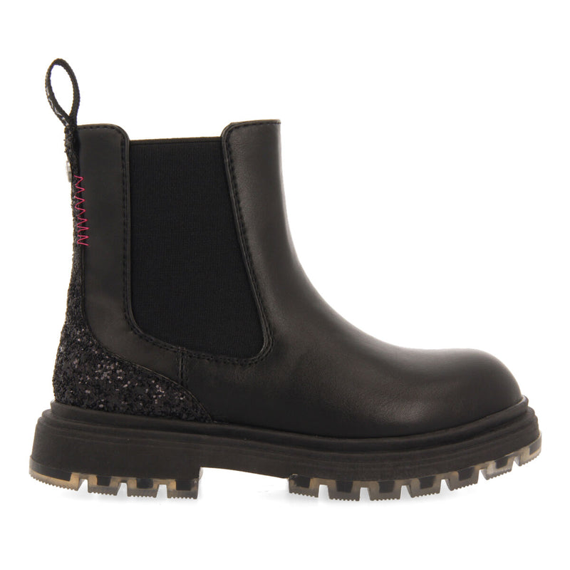 Bottines noires de type chelsea avec ornements fille et garçon pians 