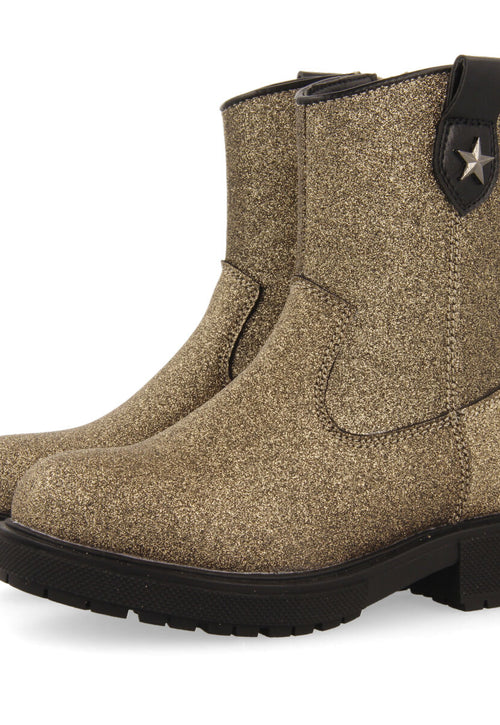Admont children's glittery gold ankle boots