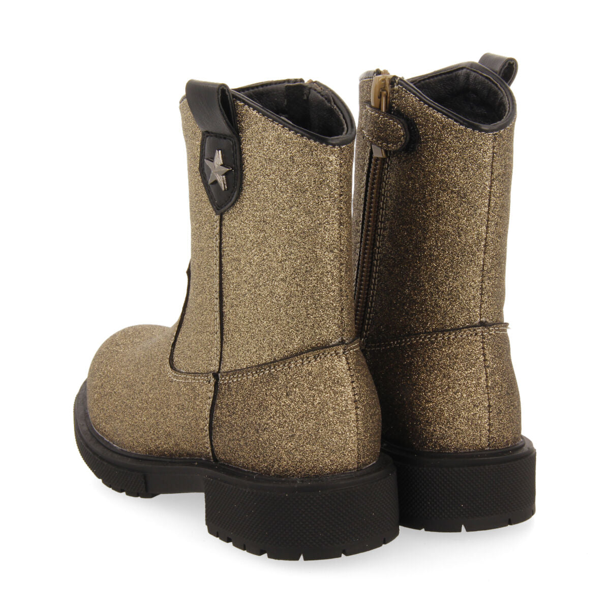 Admont children's glittery gold ankle boots