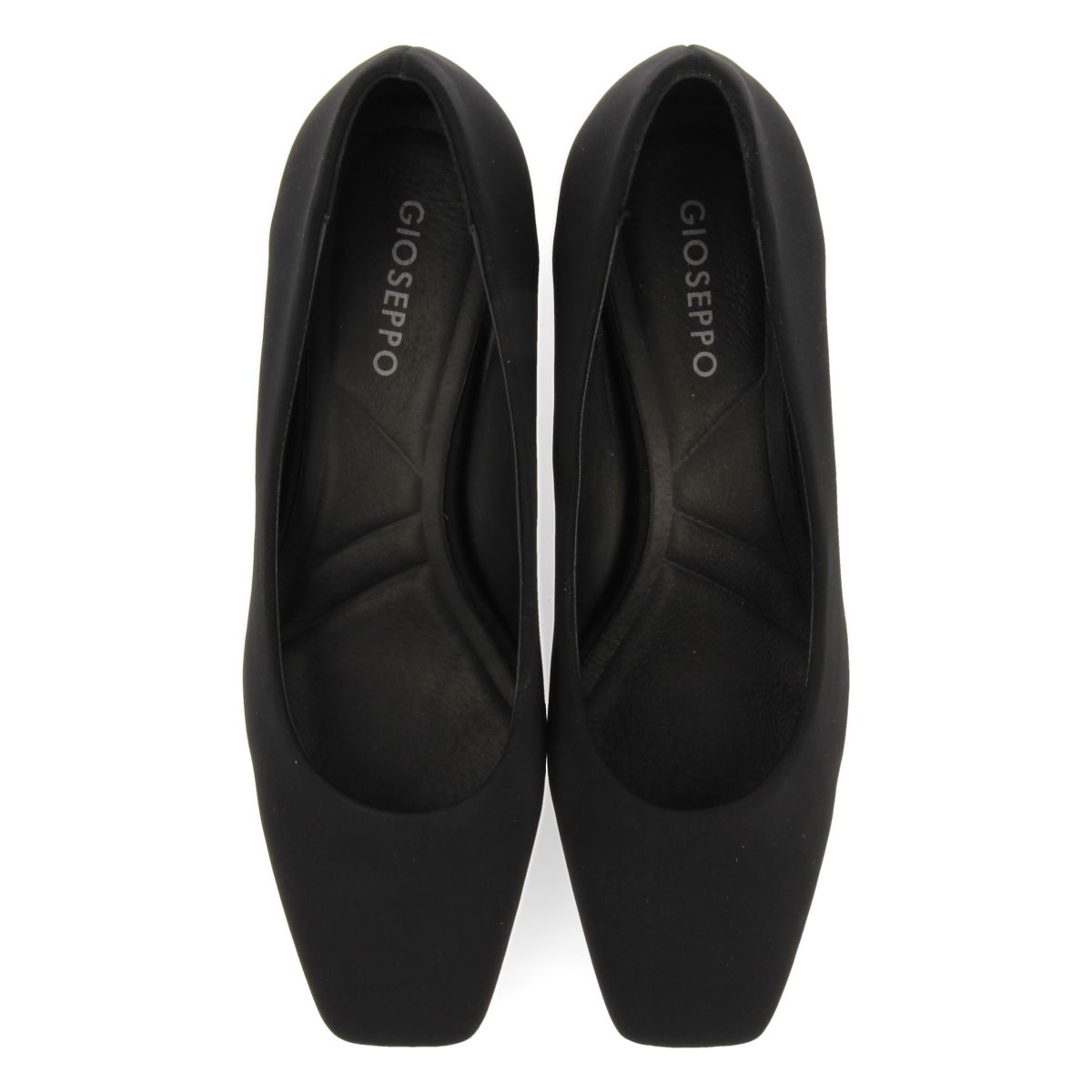 Flachau women's black court shoes with square toes