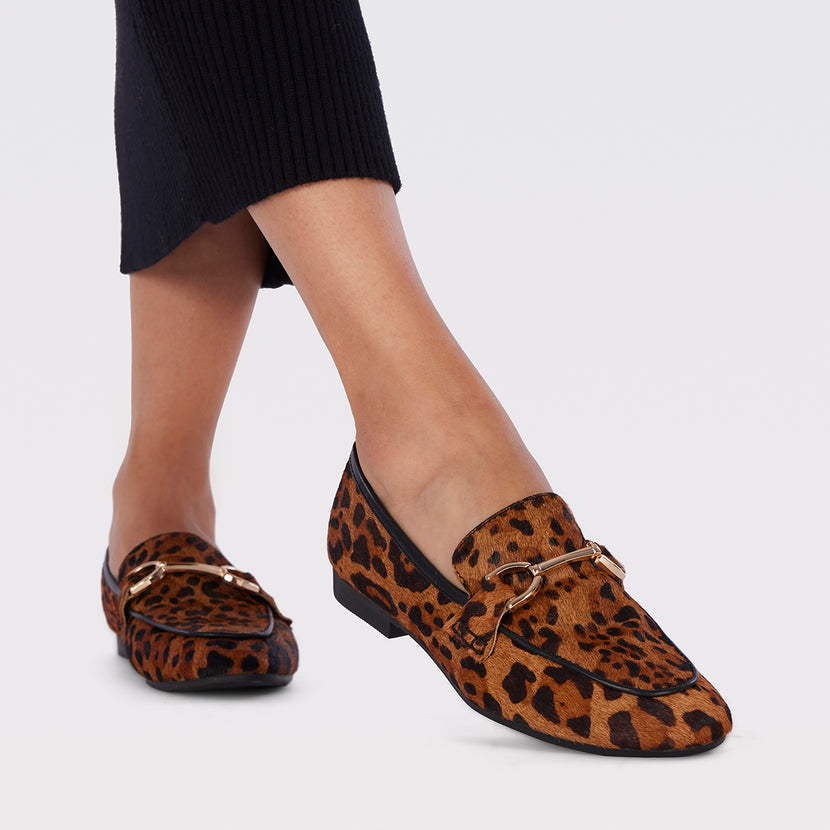 Mocasines con print de leopardo para mujer dupree