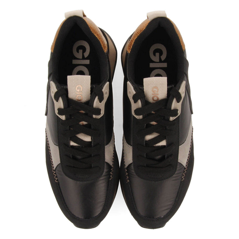 Sneakers negras monocolor acolchadas con detalles para mujer gladsaxe 