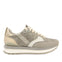 Ethan women's grey monochrome sneakers with crystals