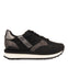 SNEAKERS PRETOS MONOCOLORIDOS COM DETALHE DE CRISTAIS PARA MULHER ETHAN 