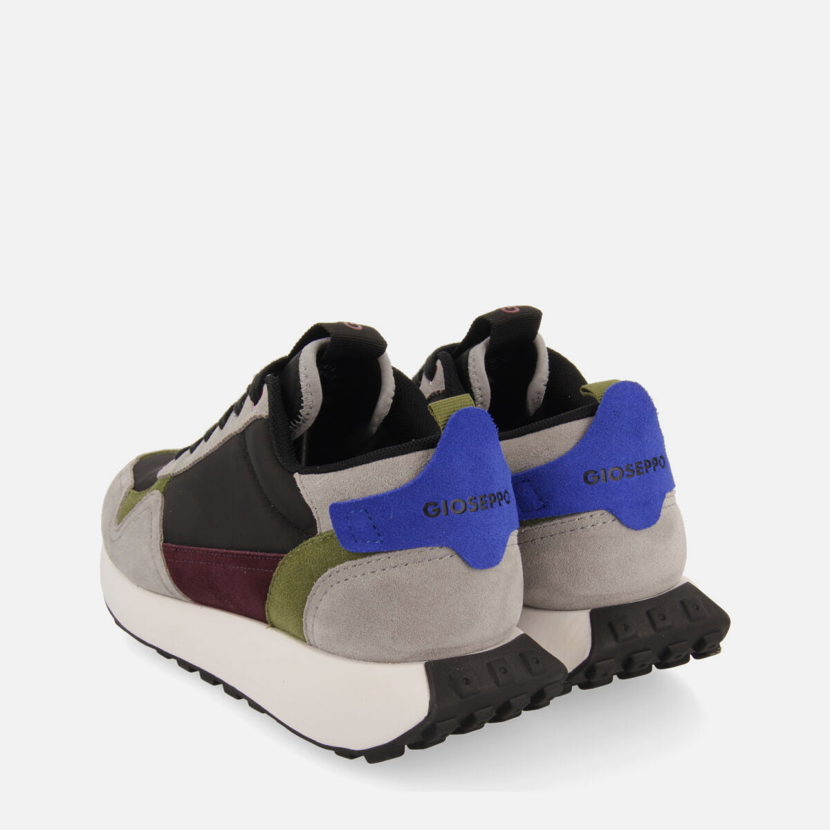 Sneakers retro nere con colori a contrasto da uomo carluke