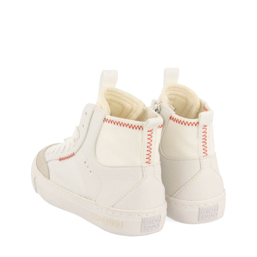 Rothesay children's white boot-style sneakers
