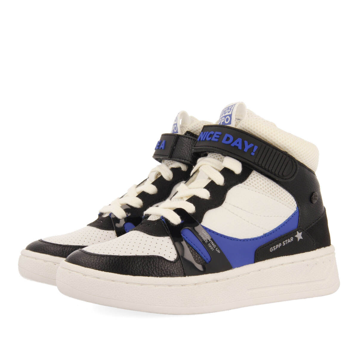 Sneakers montantes multicolores à lanière réglable pour fille et garçon leuchars 
