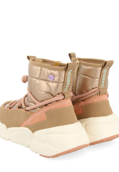 Lekang children's gold winter boot-style sneakers