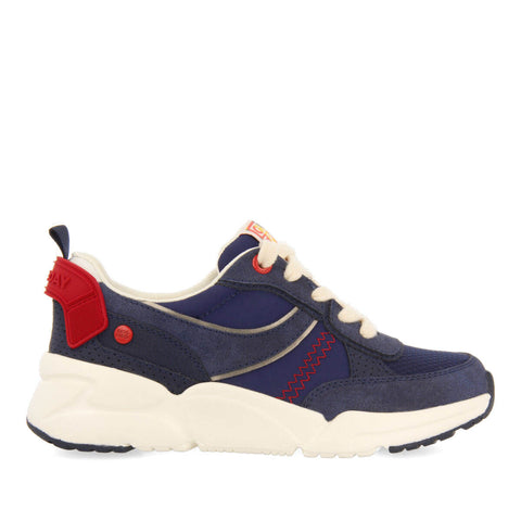 RIGSIDE CHILDREN'S NAVY BLUE LACE-UP SNEAKERS