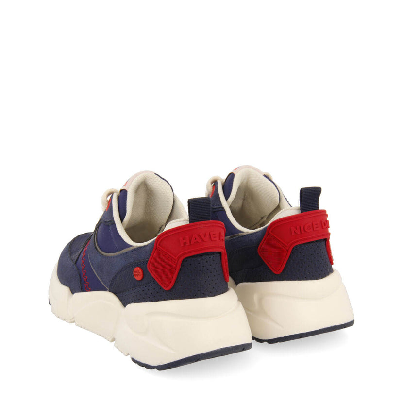 Rigside children's navy blue lace-up sneakers