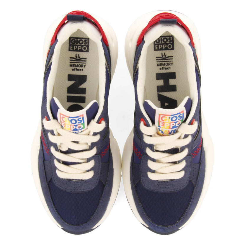 Rigside children's navy blue lace-up sneakers