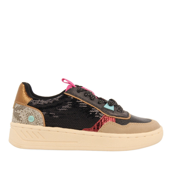 Erwin children's black retro sneakers